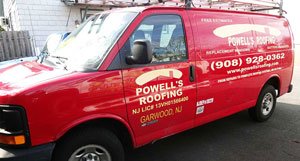 Powell's Roofing & Siding Truck in NJ